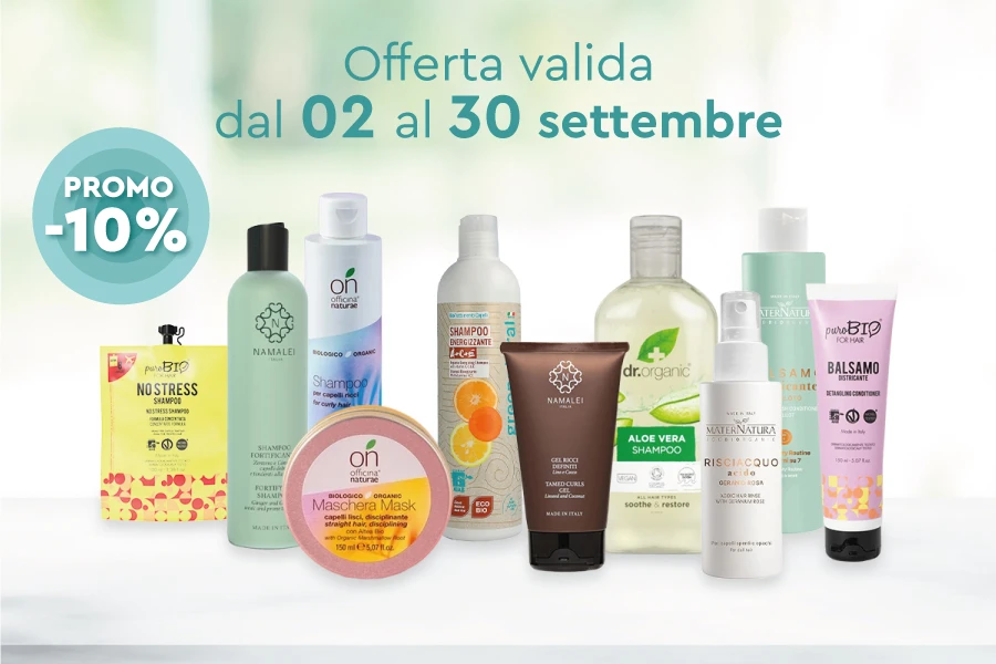 Sconto prodotti biologici capelli